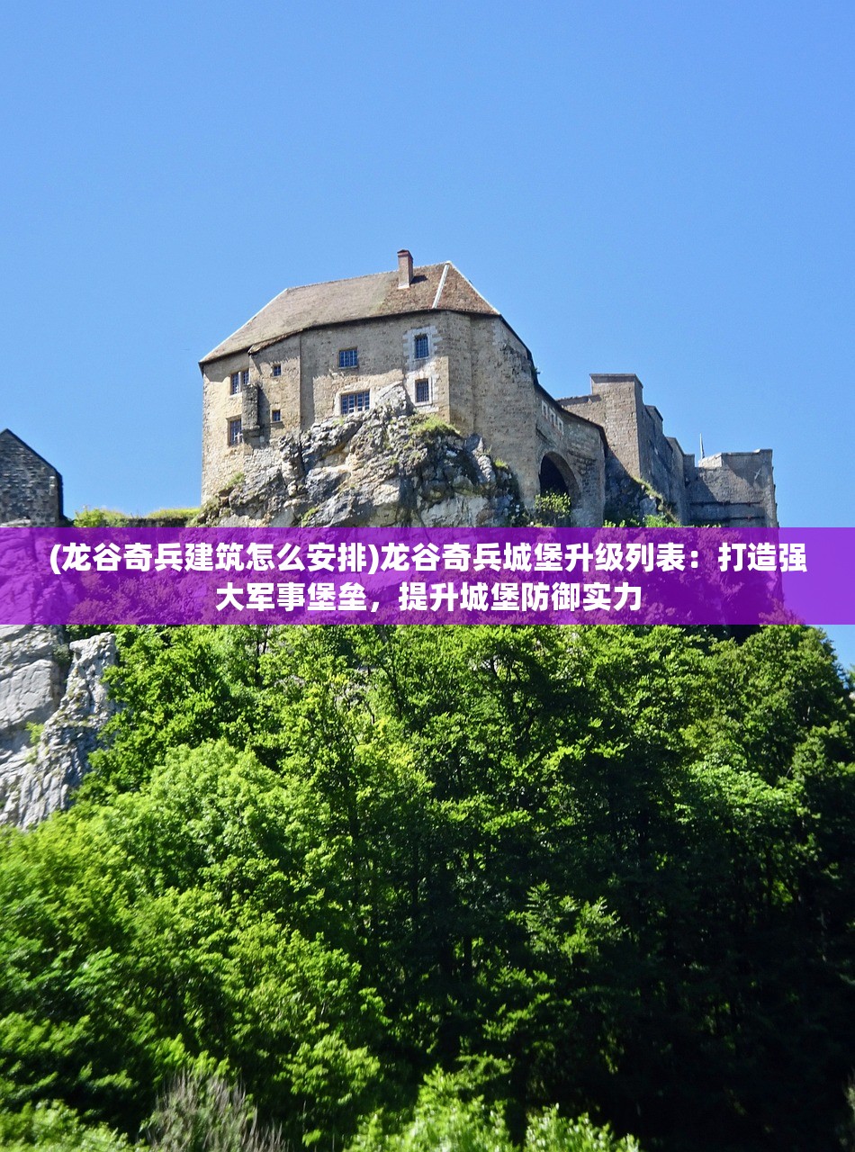 (龙谷奇兵建筑怎么安排)龙谷奇兵城堡升级列表：打造强大军事堡垒，提升城堡防御实力
