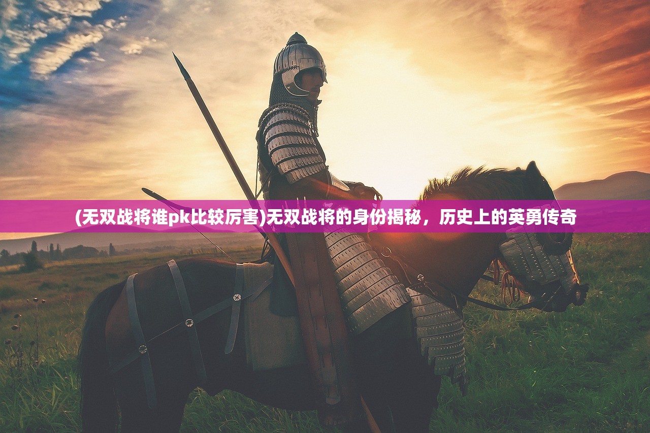 (无双战将谁pk比较厉害)无双战将的身份揭秘，历史上的英勇传奇