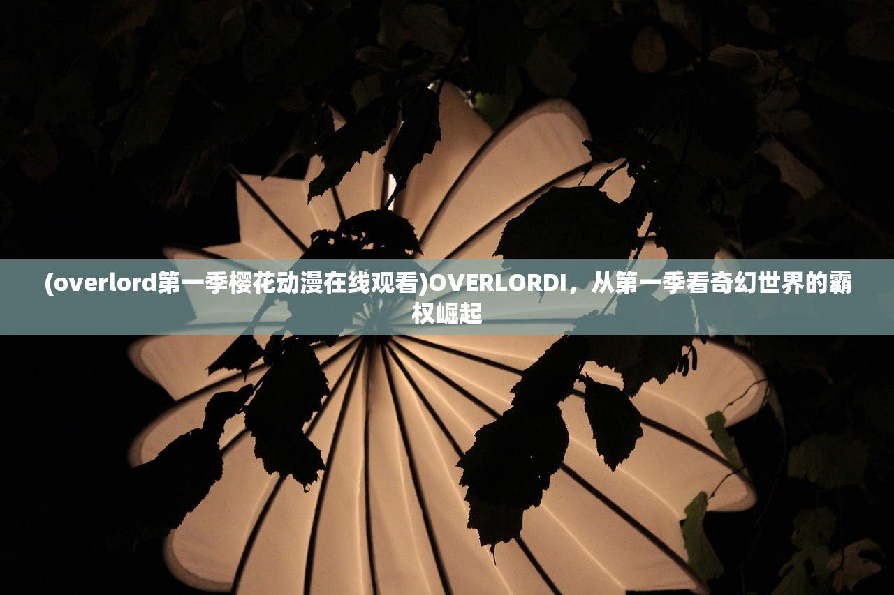 (overlord第一季樱花动漫在线观看)OVERLORDI,从第一季看奇幻世界的霸权崛起 (overlord第一季樱花动漫在线观看)OVERLORDI,从第一季看奇幻世界的霸权崛起